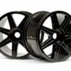 7 spoke black chrome trophy truggy wheel hpi101156