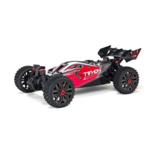 arrma typhon 4x4 v3 3s blx brushless buggy rtr rood