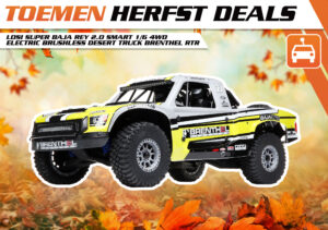 losi super baja rey 2.0 smart 1/6 4wd electric brushless desert truck brenthel rtr