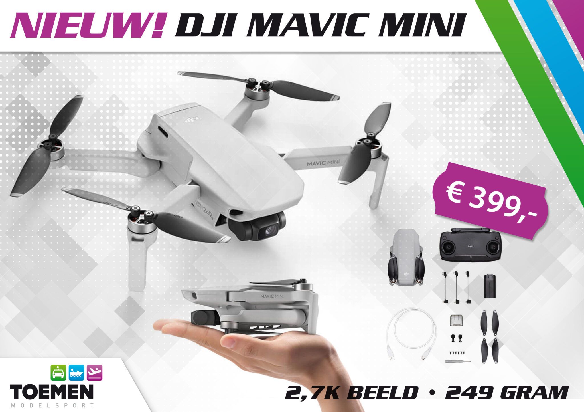 Dji Mavic Mini Nu Vanaf Toemen Modelsport