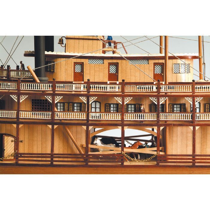 Artesania Latina King of the Mississippi houten scheepsmodel 1:80  (vernieuwde versie)