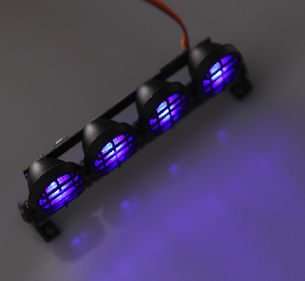 machine kapperszaak Auto G.T. Power LED verlichting set met dakhouder rond - Blauw · Toemen  Modelsport