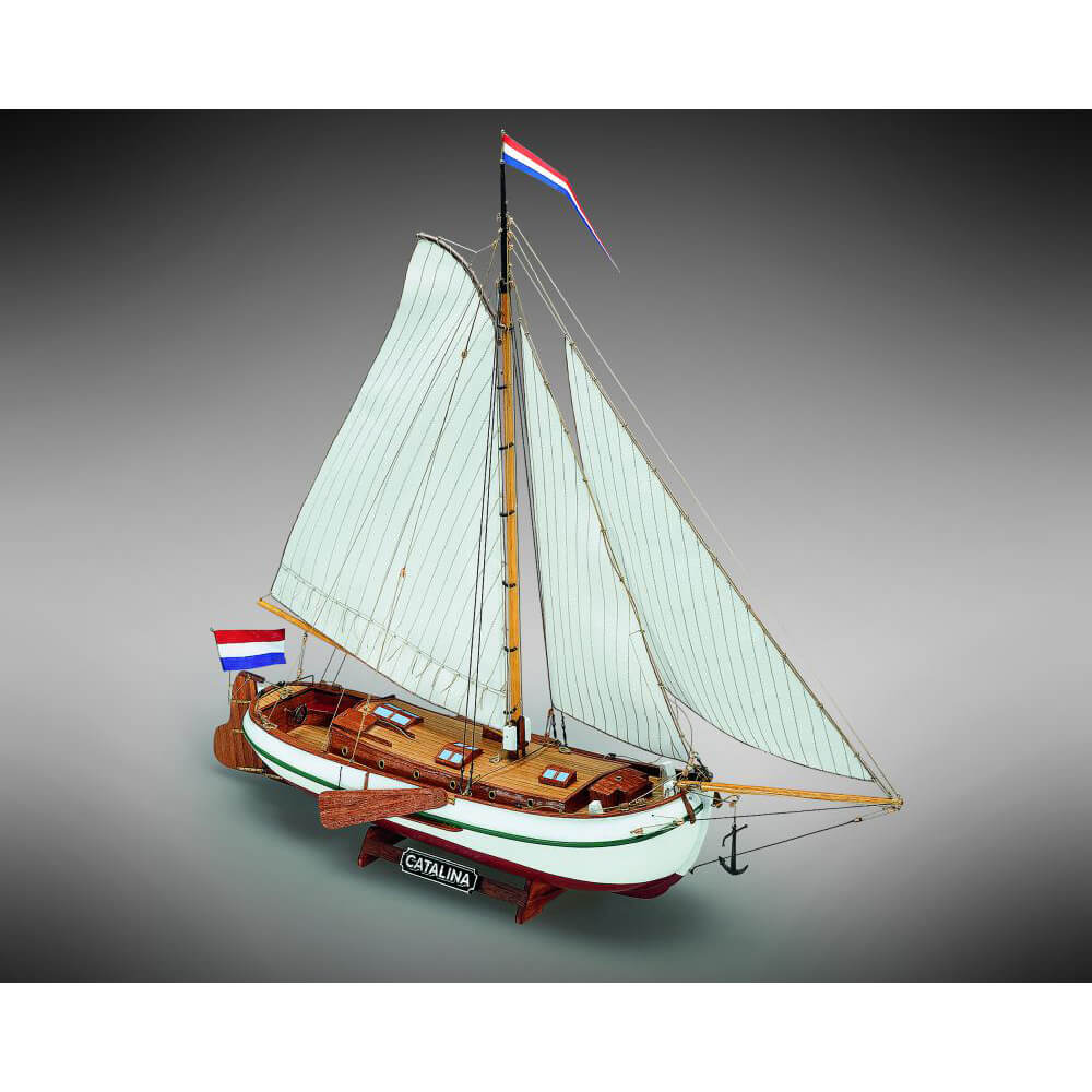 Mamoli Catalina Fries zeilschip "De Groene Draeck" houten scheepsmodel 1:35