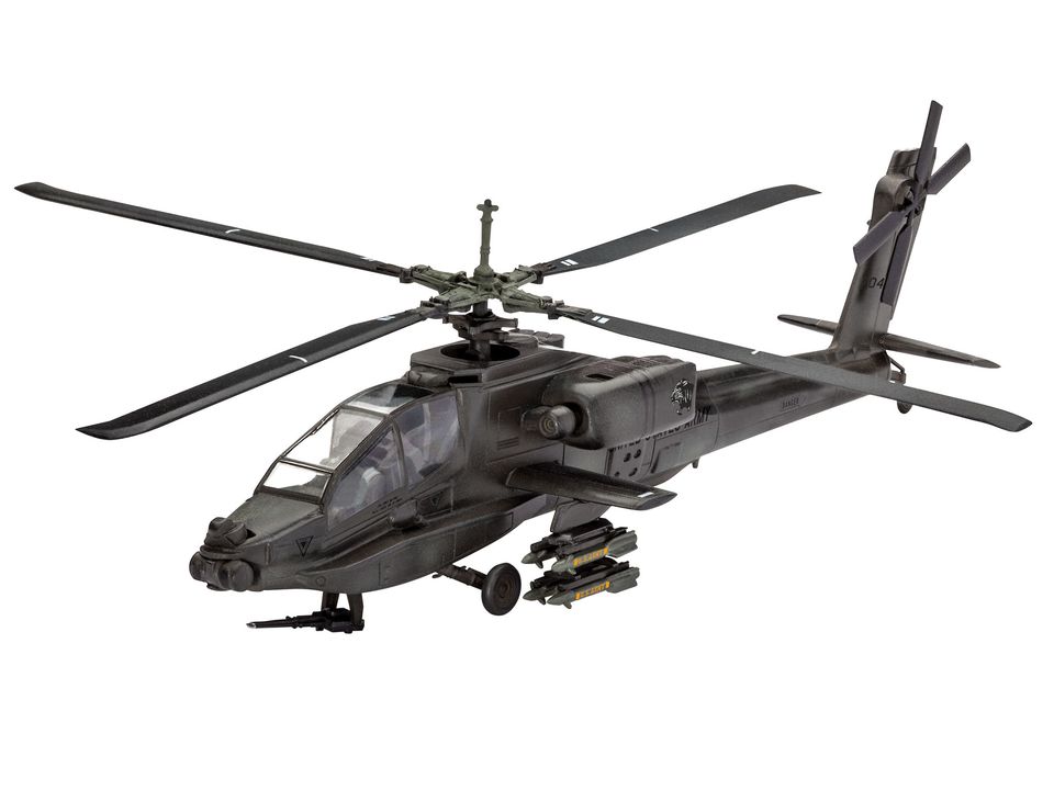 Revell AH-64A Apache in 1:100 bouwpakket met lijm en verf