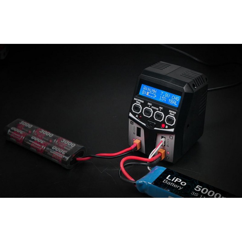 SkyRC T100 Duo 5A lipo 2/3/4S oplader