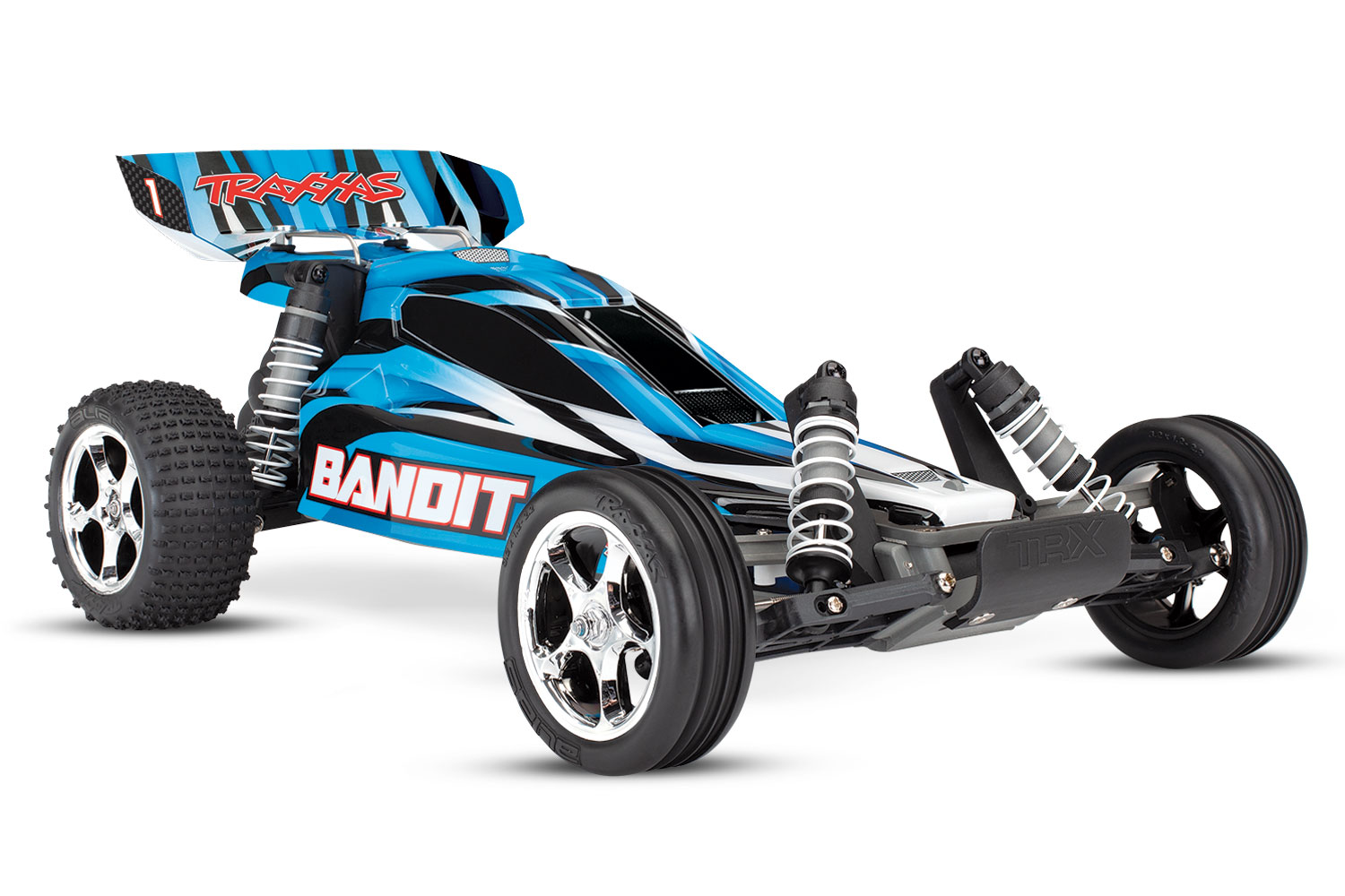 Traxxas Bandit XL5 2WD electro buggy RTR 2.4Ghz Blauw - zonder batterij en lader