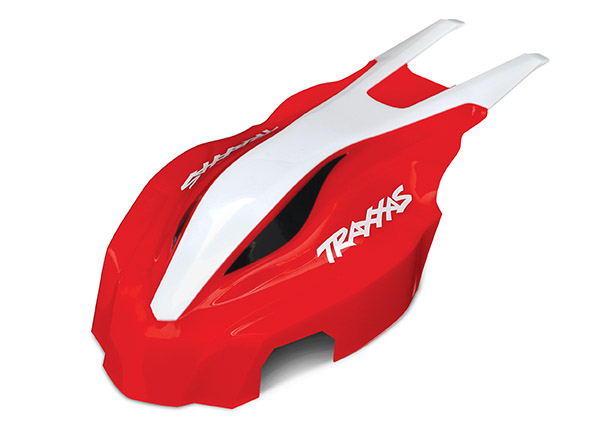 Canopy front red white Aton - TRX7911