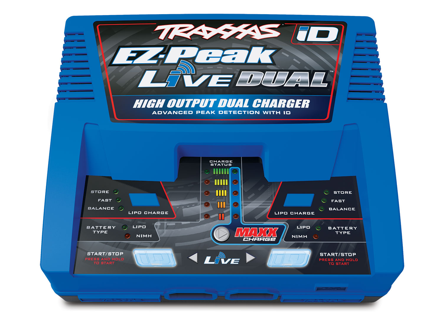 Traxxas Charger EZ-Peak Live Duo charger 200W nimh & LiPo with iD Auto Bat - TRX2973G