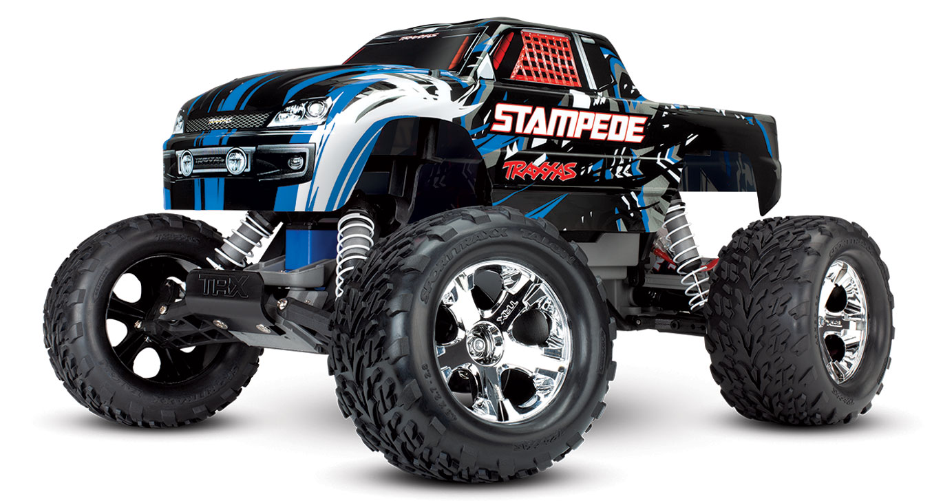 Traxxas Stampede XL5 2WD Monster Truck RTR 2.4Ghz Blauw - zonder batterij en lader
