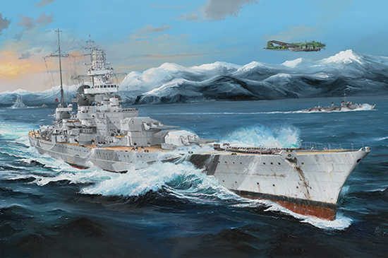 Trumpeter German Scharnhorst Battleship - 1:200 bouwpakket (Laatste 2)