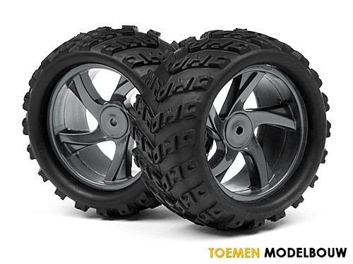 1:18 Monster Truck Wheel and Tyre Assembly Ion MT - MV28055