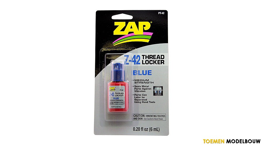 Zap A Gap Z-42 thread locker medium strength 6ML