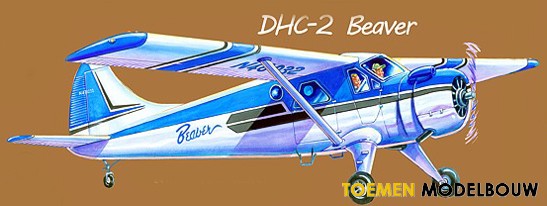Guillows DHC-2 Beaver houten vliegtuig - 0305