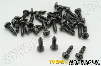 Pan head tap screws 15pc - G-06716-16