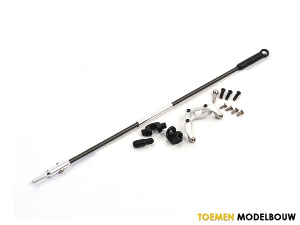 130X - Xtreme Metal Tail Servo Mount & Carbon Push Rod Set