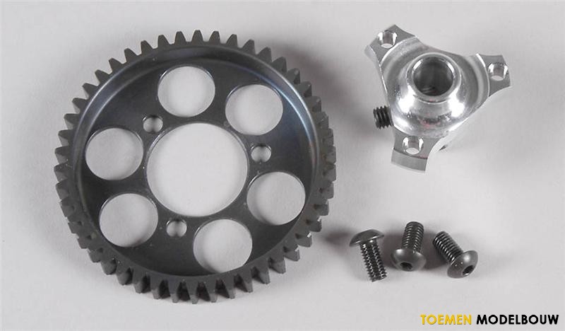 Steel gearwheel 44 teeth w.adapter set - G-06491