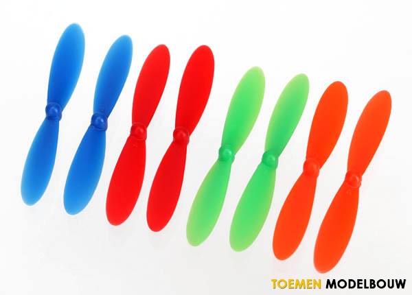 Traxxas Rotor blade set with red & blue & green & orange - TRX6226