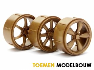 WHEEL SET TYPE 2 GOLD MICRO RS4 - HPI73465