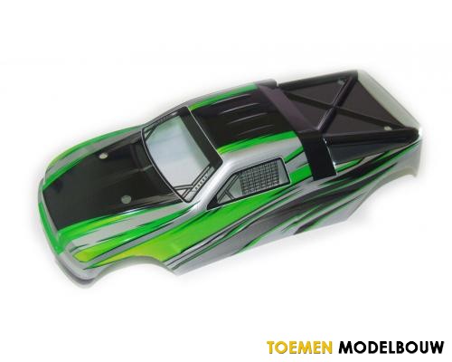 Yellow RC Street Racer Body (Green) with decals - YEL15004