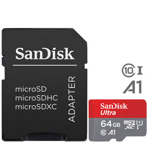 SanDisk 64GB micro SD Ultra UHS-I A1 (100MB/s)