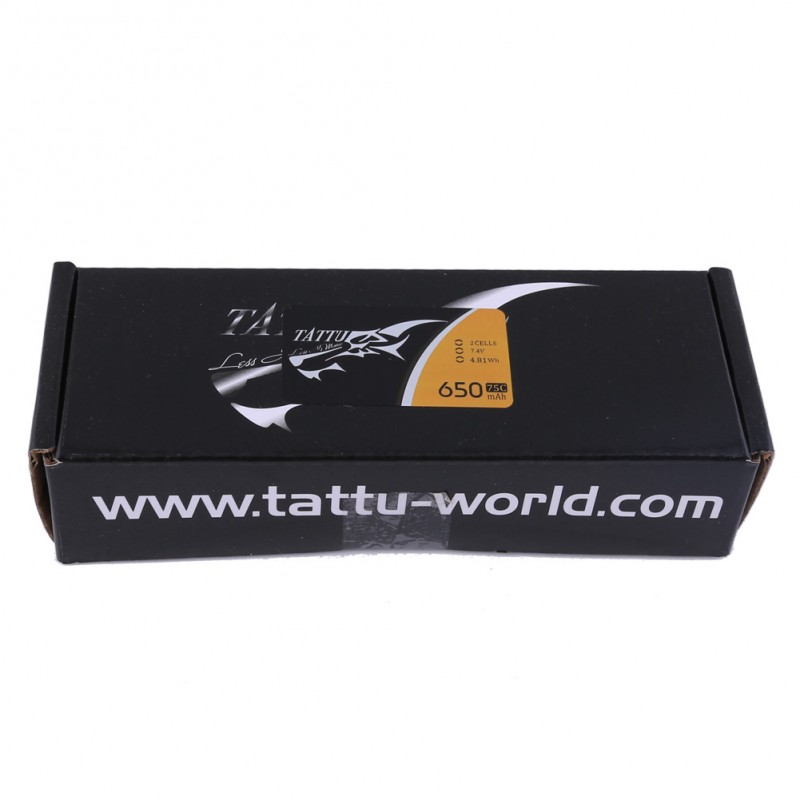 Tattu 650mAh 7.4V 75C-150C 2S1P Lipo batterij met XT30 stekker