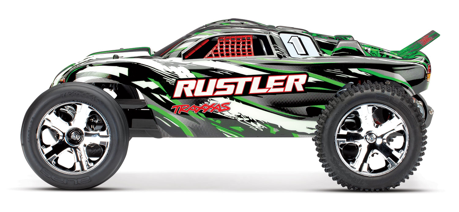 Traxxas Rustler XL5 2WD Stadium Truck RTR 2.4Ghz Groen - zonder batterij en lader