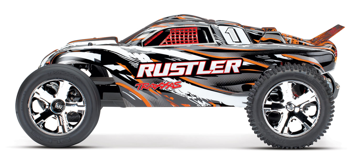 Traxxas Rustler XL5 2WD Stadium Truck RTR 2.4Ghz Oranje - zonder batterij en lader