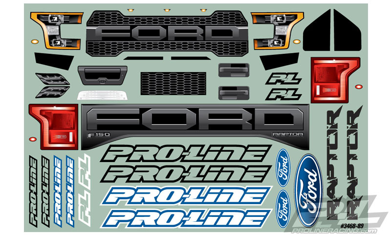 Proline body 2017 Ford F-150 Raptor voor Summit - E-Revo - E-Maxx