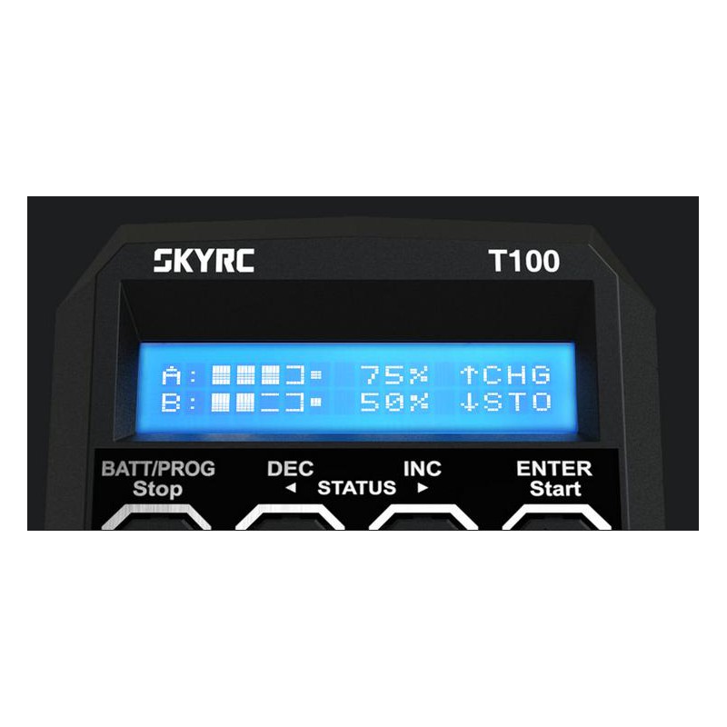 SkyRC T100 Duo 5A lipo 2/3/4S oplader