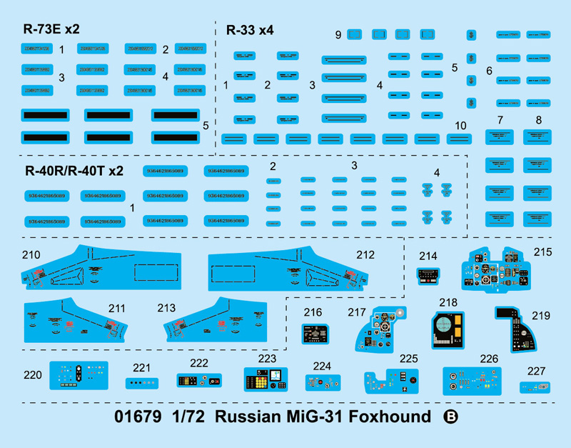 Trumpeter Russian MiG-31 Foxhound - 1:72 bouwpakket