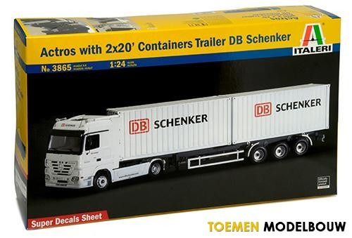 Italeri Actros - With Containers - 1:24 - 3865
