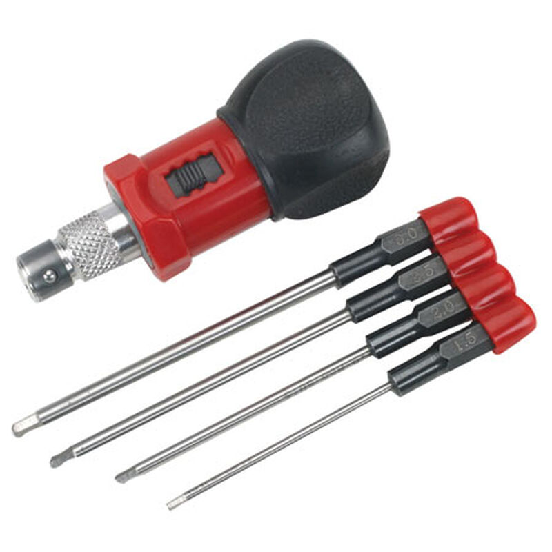 Dynamite 4-Piece Metric Hex Wrench Set with Handle - DYN2930