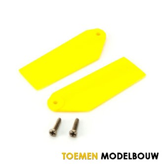 130 X - Tail Rotor Blade Set Yellow - BLH3733YE