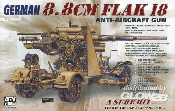 AFV Club 8,8 cm FLAK 18  - 1:35 bouwpakket