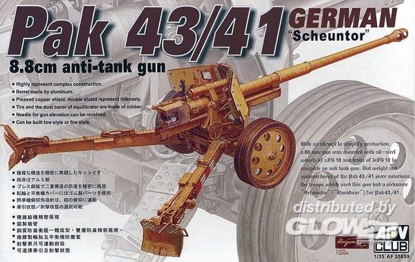 AFV Club 8,8 cm PAK 43/41 ANTITANK GUN  - 1:35 bouwpakket