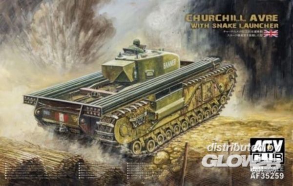 AFV Club Churchill avre with snake launcher  - 1:35 bouwpakket
