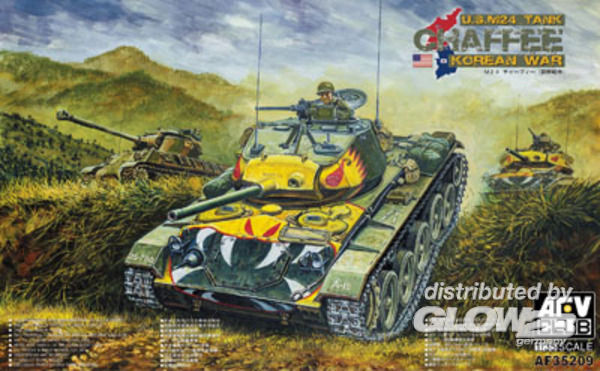 AFV Club M24 Chafee tank Korea war vision - 1:35 bouwpakket