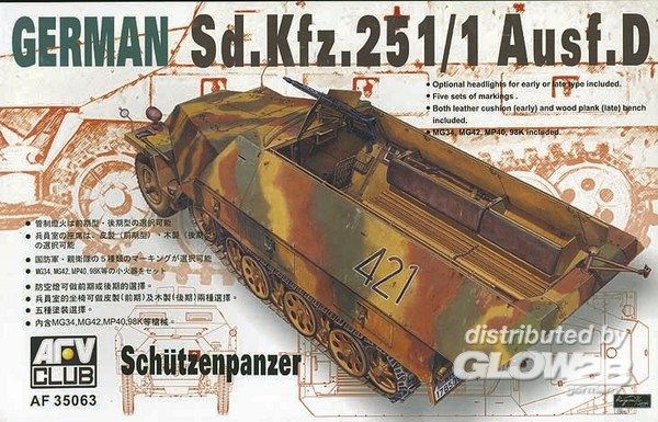 AFV Club SDKFZ 251 D-1 HALF TRACK  - 1:35 bouwpakket