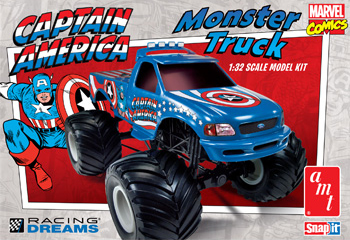 AMT Captain America Monster Truck Ford 150 1:25 klik bouwpakket