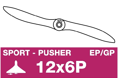 APC - Sport propeller - Pusher / Linkslopend - EP/GP - 12X6P