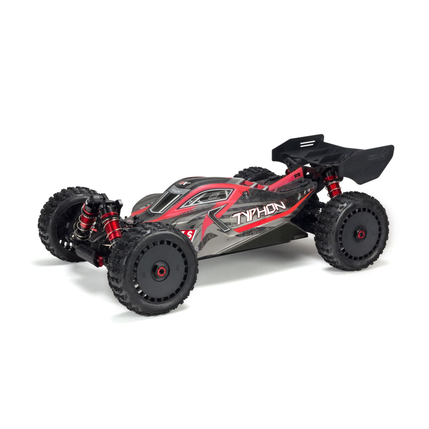 ARRMA Body Painted with Decals Typhon 6S Black Red - ARA406120