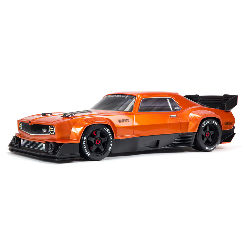 ARRMA FELONY 6S BLX 1/7 Brushless Street Basher Muscle Car 4WD RTR - Oranje