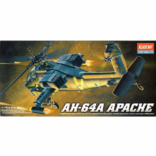 Academy AH-64A Apache in 1:72 bouwpakket - 12488