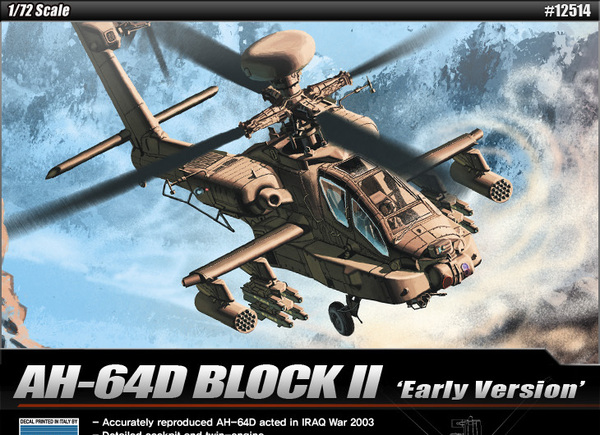 Academy bouwpakket AH-64D block - Early version 1:72