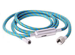 Airbrush slang blauw met snelkoppeling 1.80m - G1/8-G1/4