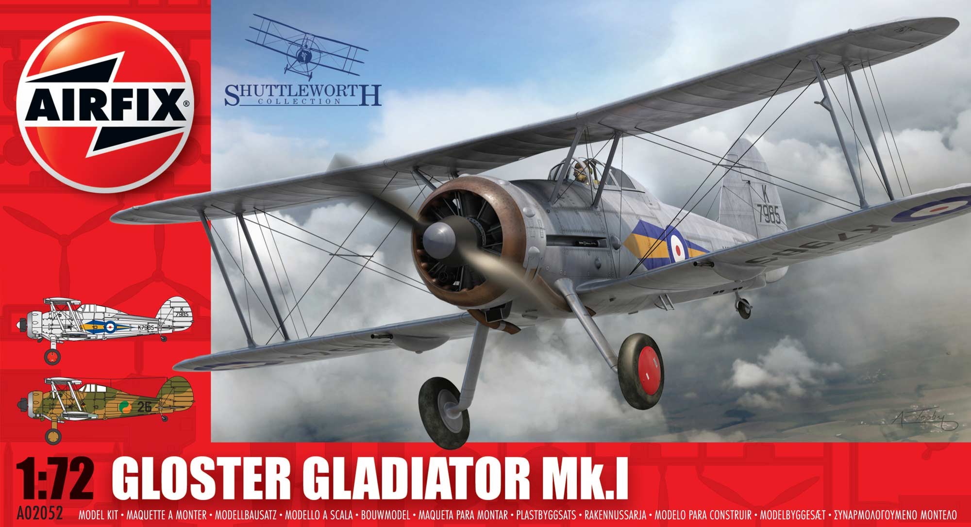 Airfix Gloster Gladiator in 1:72 bouwpakket
