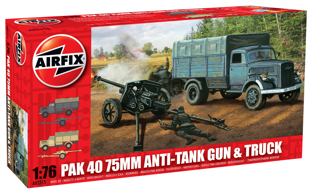 Airfix Opel Blitz & PAK 40 Gun in 1:76 bouwpakket
