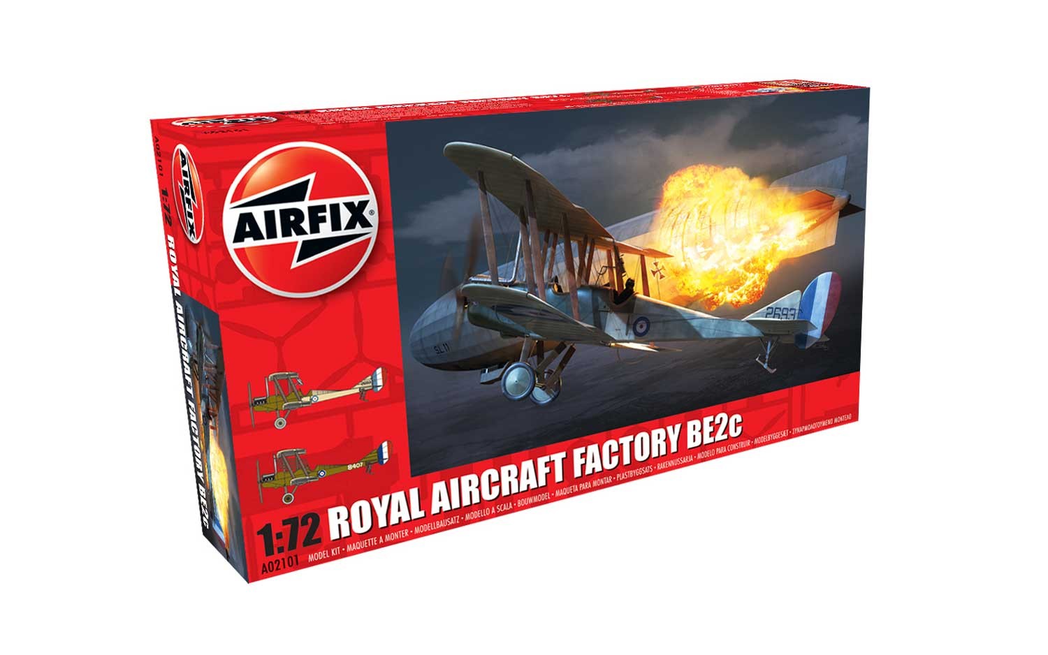 Airfix Royal Aircraft Facility BE2C in 1:72 bouwpakket