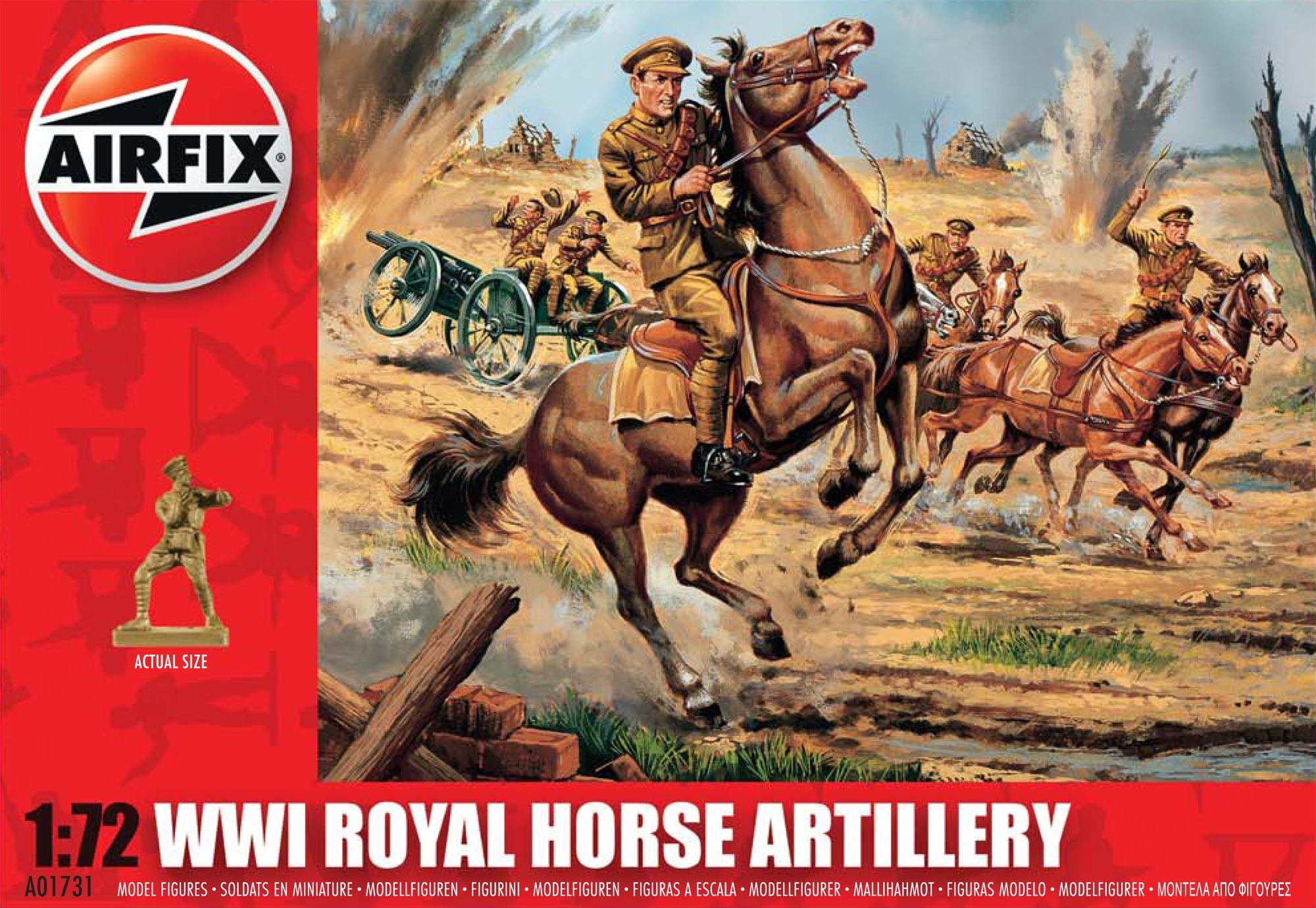 Airfix Royal Horse Artillery WW I in 1:72  bouwpakket
