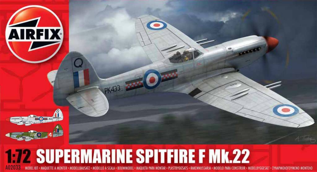 Airfix Spitfire Mk22 in 1:72 bouwpakket